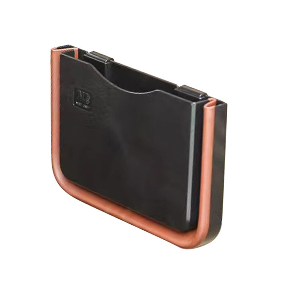 Black ( 2) Foldable Car Trash Can Hanging Seat Back Waste Bin Container Paper Box