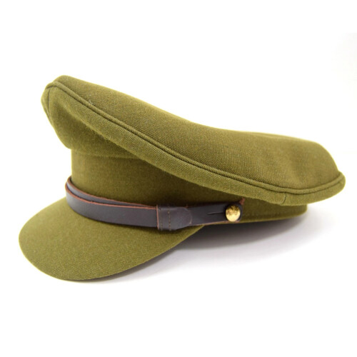 British Army 1940s Khaki WWII Officers Cap 1