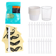 1 set wattenstaafjes met plastic applicators voor en haarverwijdering