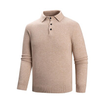 Men's Leggings Thin Breathable Polo Shirt Regular Fit Casual Lightweight Long Sleeve Button Placket Quick-Dry Beige XL