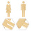 2 toiletstickers dames/ - bordjes voor rustkamers 9