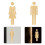 2 toiletstickers dames/ - bordjes voor rustkamers 11