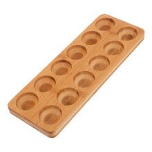 Porte-Œufs Bois Naturel Design Épuré Pour Plan De Travail