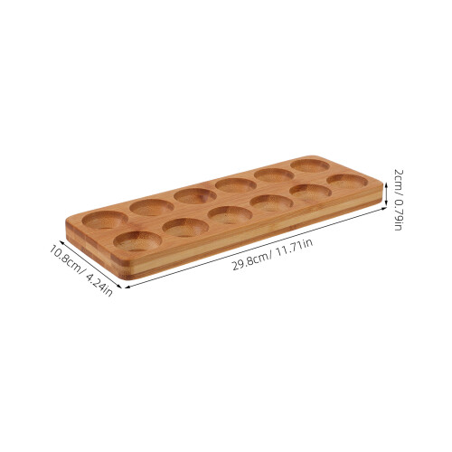 Porte-Œufs Bois Naturel Design Épuré Pour Plan De Travail 1