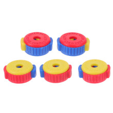 5 sneldemperdoppen Cymbal Companion voor drums, willekeurige kleur