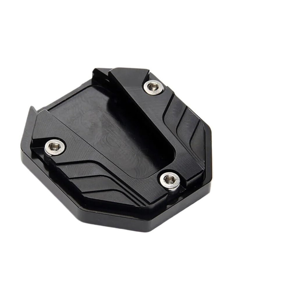 Support Plate Aluminum Alloy Kickstand Extension For Motorcycle Side Stand Foot Pad Black 9354506983277