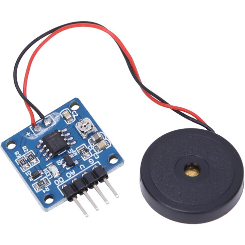 Piezoelectric Vibration Tapping Sensor Module, Analog Sensor, TTL Level Output DO, Electronic Drum Interactions 2