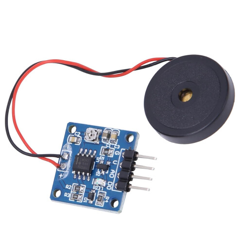Piezoelectric Vibration Sensor Module Analog Ceramic Vibration Sensor TTL Level Output Electronic Drum Interactions LED 2