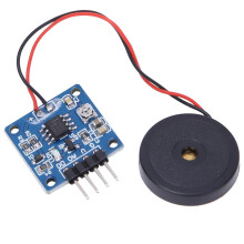 Piezoelectric Vibration Sensor Module Analog Ceramic Vibration Sensor TTL Level Output Electronic Drum Interactions LED