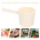 2Pcs Beige PP Water Dipper Long Handle Kitchen Ladle for Bathing 10