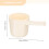 2Pcs Beige PP Water Dipper Long Handle Kitchen Ladle for Bathing 2