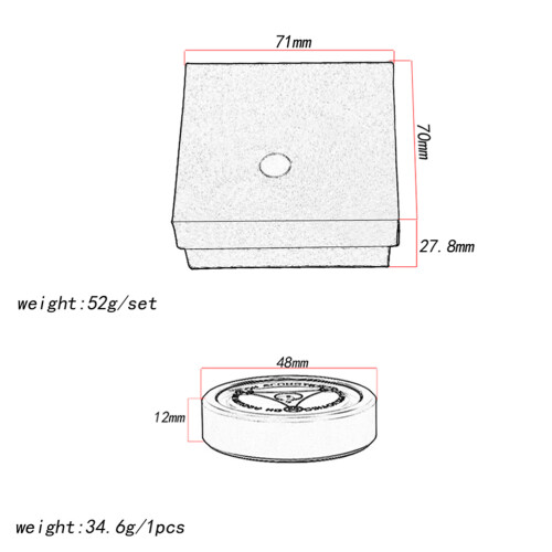 aluminum disc stabilizer turntable level for vinyl balance silver 1