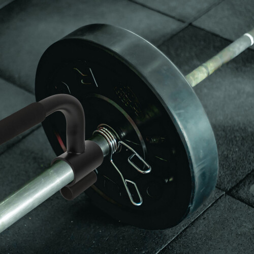 1pc sturdy deadlift barbell bar practical back pulling equipment black 2