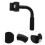 1pc sturdy deadlift barbell bar practical back pulling equipment black 11