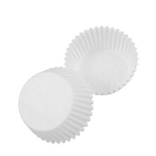 100 pcs pe coated heat resistant round cupcake wrappers pure white