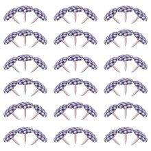 50pcs mini cloth wrapped nails two-legged rivets diy bag toy supplies