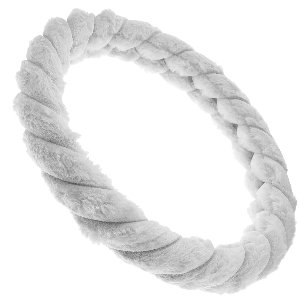 Car Steering Wheel Cover Winter Warm Plush Vehicle Protector 3303731929648