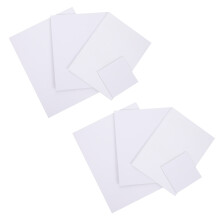 8 lege olieverfschilderijdoeken voor studenten (wit)