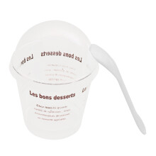 10 stuks puddingbakjes plastic met en , transparant