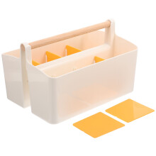 1Witte Organizer Met Vakverdeling Voor Kantoor En Cosmetica