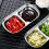 2pcs hotpot sauce dishes with compartments for kitchen use 11