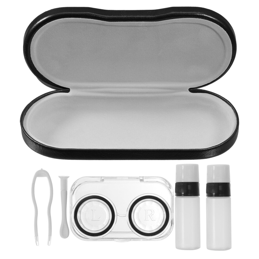 Solustre Lens Case Glasses Kit Double-Sided Portable
