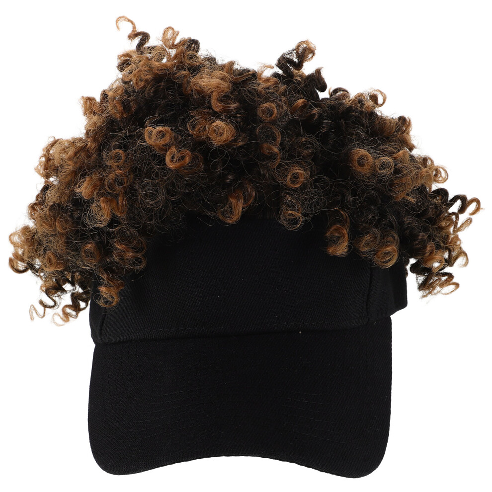 Iplusmile Unisex Afro Curly Hat Wig Short Synthetic Hair For Women Daily Wear Parties