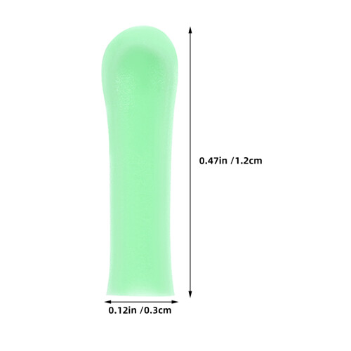 ear spoon replacement 5pcs soft silicone tips for kids reusable green 1