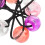 8Pièces Élastiques Fille Perles Double Bille Colorées 6