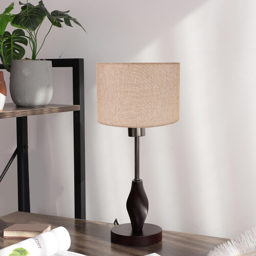 cylindrical fabric desk lamp shade replacement for bedside e27 light 2
