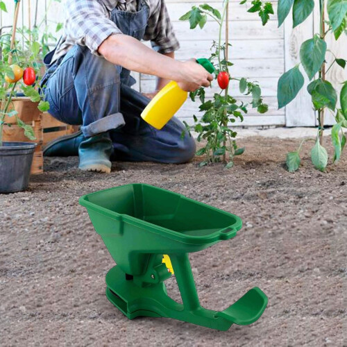 Adjustable Handheld Spreader For Fertilizer And Ice Melt, Even Coverage, Adjustable Flow Control, Lawn Care Tool 1