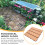 1pc Useful Wood Plastic Floor Multipurpose Garden Splicing Floor Decor 7