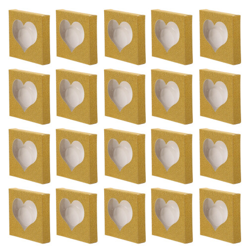 50 Pcs False Eyelash Packaging Box Strip Boxes Storage Empty Holder