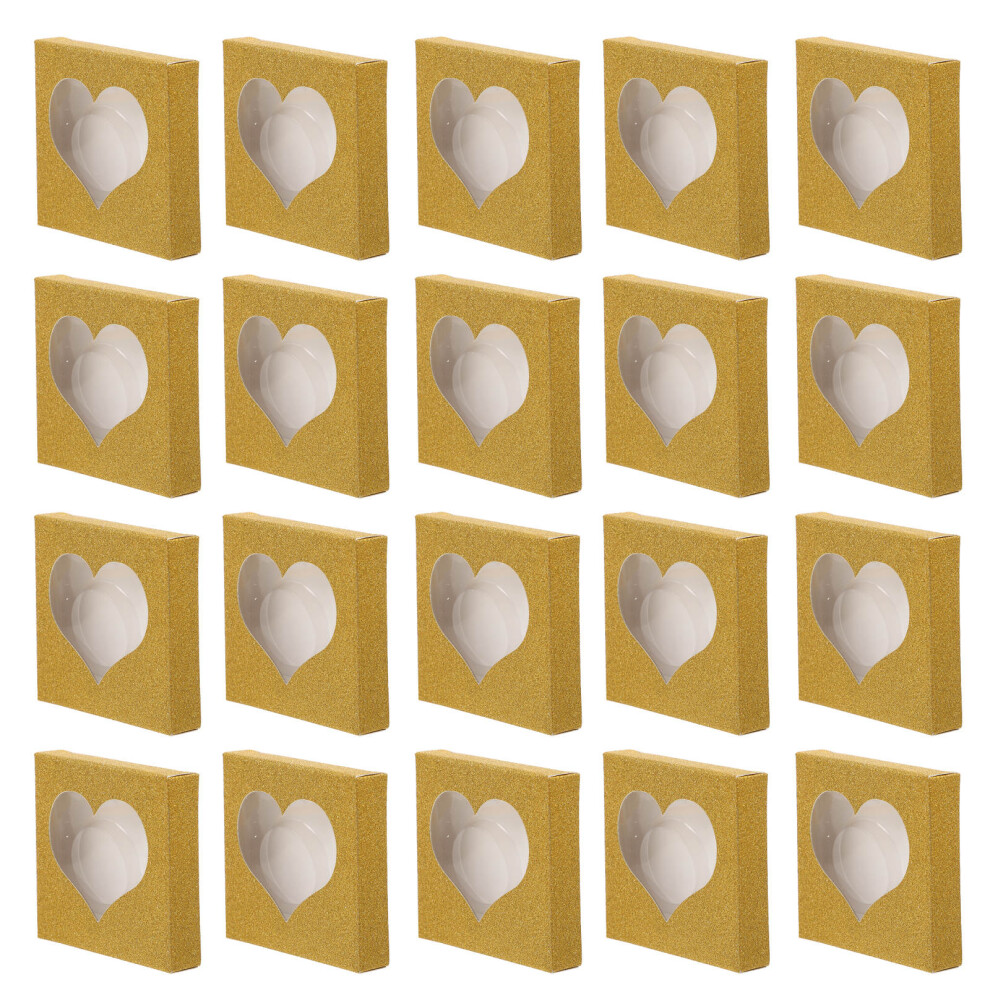 Villcase 50 Pcs False Eyelash Packaging Box Strip Boxes Storage Empty Holder