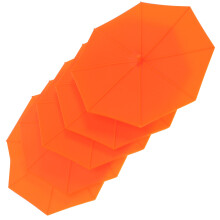5 Pcs Umbrella Shaped Cup Lid Flask Spill Condiment Travel Orange