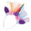 kopfschmuck kinder grenadine regenbogenfarben party 4