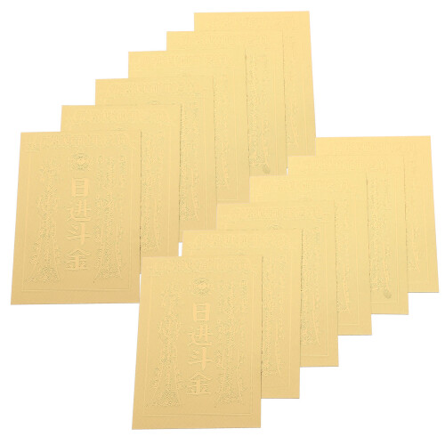 10 . goldene Reichtumskarten mit - Handy-Aufkleber 2