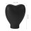 3pcs reusable heart silicone makeup brush covers black 2
