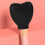 3pcs reusable heart silicone makeup brush covers black 4