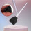 3pcs reusable heart silicone makeup brush covers black 7