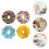 4pcs simulation donut breads photo props random color 10