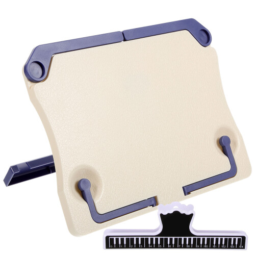 Foldable musical score rack desktop reading book support