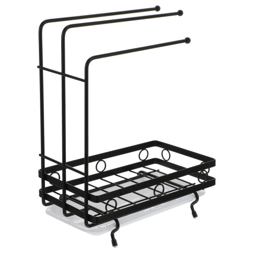 1Pc Desktop And Wall-Mounted Multi-Purpose Kitchen Sponge Rag Rack