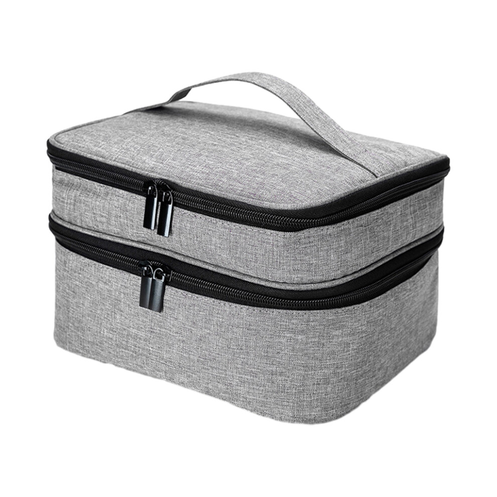 Grey (Grey) Convenient Nail Polish Carrying Case Easy Storage And Access Stylish