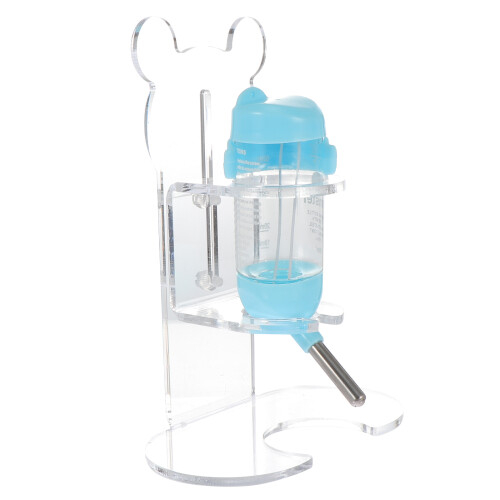 1Ensemble Abreuvoir Pour Hamster Transparent Avec Support En