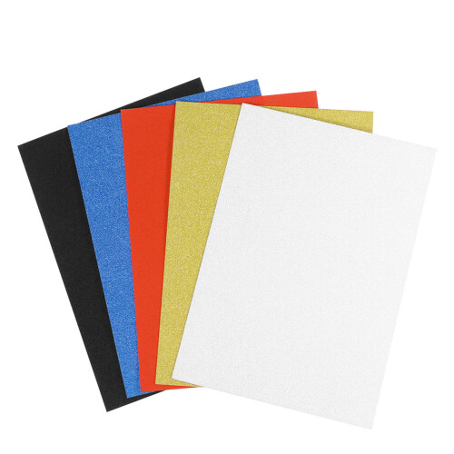 10 a4 glitzerpappe bastelmaterial scrapbooking zufällige farbe 1