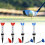 4Pcs Tragbare Frühling Golf Ball Tees Golfer 7