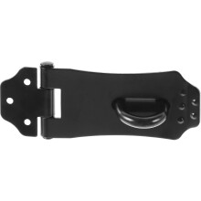 1Pc Stainless Steel Hasp Lock Black Padlock Hasp for Gates and Doors
