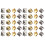 400pcs four-jaw square rivets for craft diy studs 5
