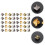 400pcs four-jaw square rivets for craft diy studs 4